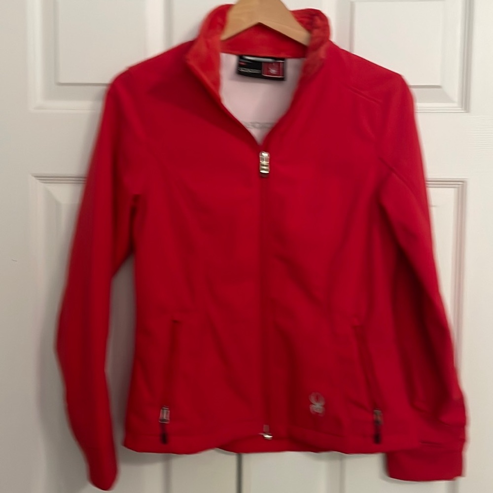 Spyder women’s medium red jacket .